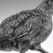 German Silver Pheasant Figures, Hanau, 1910, Set of 2 22