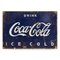 20. Jh. Emailliertes Coca Cola Werbeschild, 1910er 1