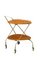 Servierwagen aus Teak & Messing, 1950er 10