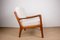 Danish Teak Senator Model Armchair and New Loop Fabric by Ole Wanscher for France & Son, 1960s 11