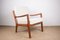 Danish Teak Senator Model Armchair and New Loop Fabric by Ole Wanscher for France & Son, 1960s, Image 1