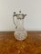 Victorian Cut Glass and Silver Plated Claret Jug, 1860s 1