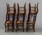 20th Century Chairs in Cherry, 1950s, Set of 6, Image 14