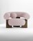 Cassete Armchair in Boucle Rose Smoked Oak by Alter Ego for Collector 1