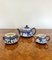 Victorian Silver Mounted Tea Set from Jasperware Wedgwood, 1880s, Set of 3 5
