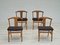 Danish Oak & Faux Sheepskin Dining Chairs, 1960s, Set of 4 16