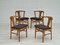 Danish Oak & Faux Sheepskin Dining Chairs, 1960s, Set of 4 18