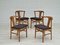Danish Oak & Faux Sheepskin Dining Chairs, 1960s, Set of 4, Image 18