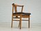 Danish Oak & Faux Sheepskin Dining Chairs, 1960s, Set of 4 4