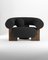 Cassete Armchair Boucle Black Smoked Oak by Alter Ego for Collector 1