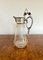 Victorian Glass and Silver Plated Claret Jug, 1860s 2
