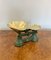Green Kitchen Scales with Brass Bell Weights, 1920s, Set of 8 6