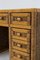 Italian Rattan Writing Desk with Drawers, 1970s, Image 3