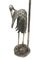 French Art Deco Heron Table Lamp in Silver-Plated Bronze from Maison Baguès, 1940s, Image 5