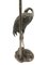 Lampe de Bureau Heron Art Déco en Bronze Plaqué Argent de Maison Baguès, France, 1940s 6