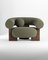 Cassete Armchair in Boucle Olive and Smoked Oak by Alter Ego for Collector 1