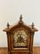 Horloge de Cheminée Victorienne Antique en Noyer, 1880s 2