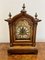 Antique Victorian Walnut Mantle Clock, 1880s 1