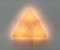Mid-Century Minimalist Triangular Fiberglass Ceiling Lamp, 1960s 2
