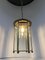 Art Nouveau Viennese Lantern Hanging Light attributed to Josef Hoffmann, Austria, 1920s 9