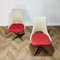 Mid-Century Vinyl & Velour Tulip Swivel Dining Chairs on Metal Bases, 1960s, Set of 4 17