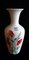 Mid-Century German Ceramic Vase with Cream-Colored Glaze and Hand-Painted Colored Poppy Seed Decor from Scheurich, 1950s 1