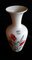 Mid-Century German Ceramic Vase with Cream-Colored Glaze and Hand-Painted Colored Poppy Seed Decor from Scheurich, 1950s, Image 2