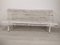 White Wooden Garden Bench, 1930s 17