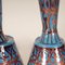 Vasi Art Deco smaltati su rame blu turchese e vasi iridescenti geometrici, anni '20, set di 2, Immagine 11