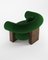 Cassete Armchair Boucle Green and Smoked Oak by Alter Ego for Collector, Image 4
