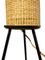 Rattan & Metal Tripod Table Lamp, 1950s, Image 2