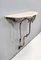 Baroque Wall-Mounted Console Table with Demilune Marble Top, Italy, 1960s 6