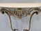 Baroque Wall-Mounted Console Table with Demilune Marble Top, Italy, 1960s 9
