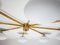 Stella Canopy Blackened Ceiling Lamp in Brass and Opaline Glass by Design for Macha 3
