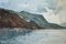 Jean Heitmann, Paysage de lac et montagnes, 1939, Oil on Wood 1