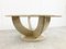 Vintage Round Travertine Coffee Table, 1970s 8