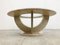 Vintage Round Travertine Coffee Table, 1970s 9