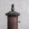 Lámpara colgante industrial francesa de cobre y vidrio, Imagen 4