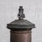 French Industrial Copper and Glass Pendant Light 7