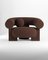 Cassete Armchair in Boucle Dark Brown by Alter Ego for Collector 1