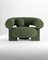 Kassetten Sessel in Boucle Grün von Alter Ego für Collector 1