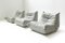 Sillones Togo vintage de cuero gris original de Michel Ducaroy para Ligne Roset, 1987. Juego de 3, Imagen 29