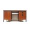 Large Vintage Desk with Drawers and Door on Metal Base, 1960s, Image 5