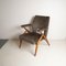 Armchairs with Wooden Structure & Velvet Upholstery by Antonio Gorgone, 1950s, Set of 3 13