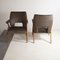 Armchairs with Wooden Structure & Velvet Upholstery by Antonio Gorgone, 1950s, Set of 3 2