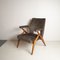 Armchairs with Wooden Structure & Velvet Upholstery by Antonio Gorgone, 1950s, Set of 3 6