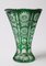 Emerald Green Vase attributed to Val Saint Lambert 7