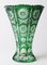 Emerald Green Vase attributed to Val Saint Lambert 1