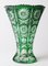 Emerald Green Vase attributed to Val Saint Lambert, Image 1