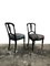 Set of Victorian Vintage Aesthetic Movement Ebonised Hall Chairs in Velvet Fabric by House of Hackney, Image 4